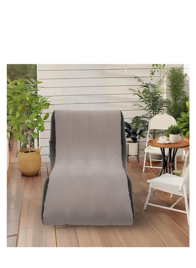 Inflatable Lounge Chair, Portable Folding for Indoor Living Room Bedroom Office Balcony Outdoor Travel - Image 2