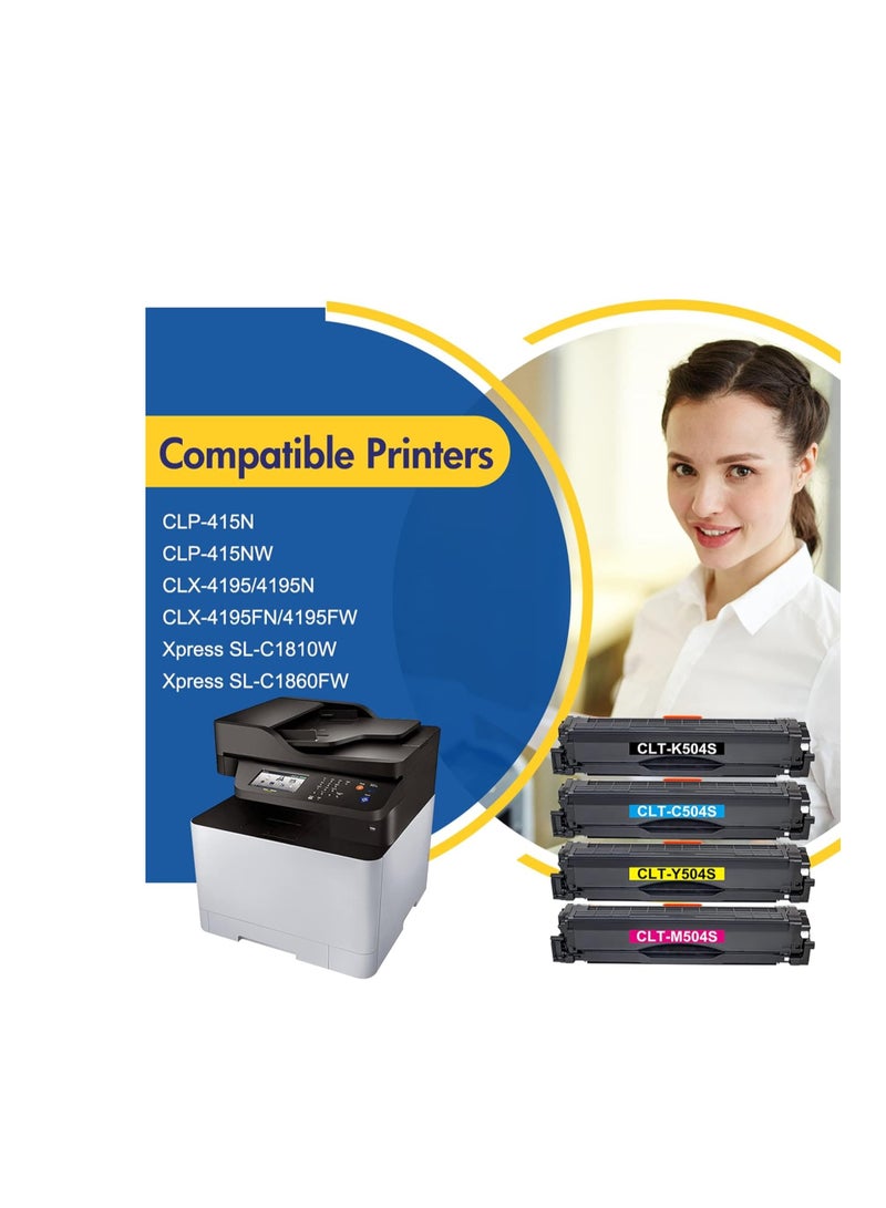 Terabyte Compatible Toner Cartridge Replacement for Samsung 504S CLT-K504S CLT-504S CLT-M504S CLT-C504S CLT-Y504S to Use With CLX-4195 4195FW 4195N 4195FW CLP 415N 415NW SL C1810W C1860FW printer - Image 5