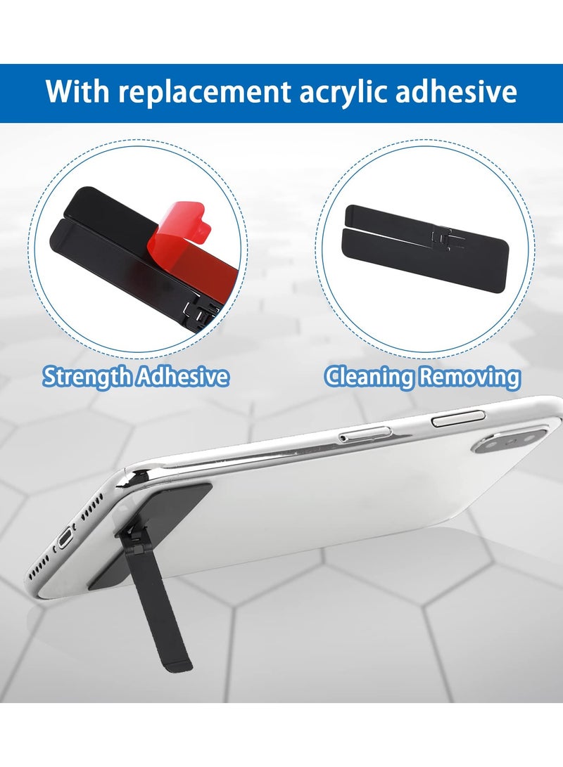 KASTWAVE Ultra-Thin Invisible Phone Kickstand, 2 Pack Adjustable Vertical Horizontal Placement Phone Stand Phone case Metal Kick Stand Compatible with Any Cellphone (Black), Invisible Phone Kickstand - Image 3