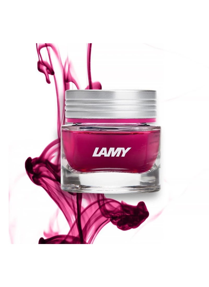 Crystal Ink Bottle For Fountain Pens And Calligraphy 30ml Content Rhodonite Ink Colour