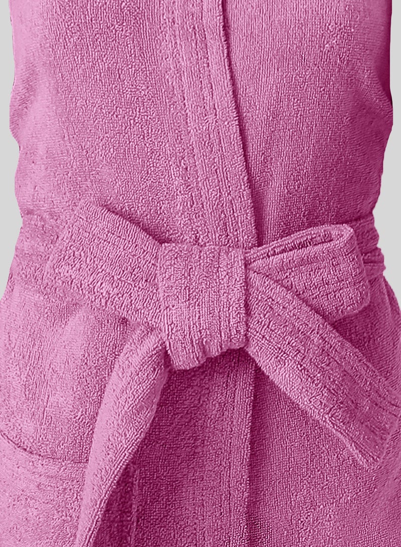 Banotex Egyptian cotton bathrobe for unisex with bow and slipper and waist belt in multiple sizes and colors - Image 3