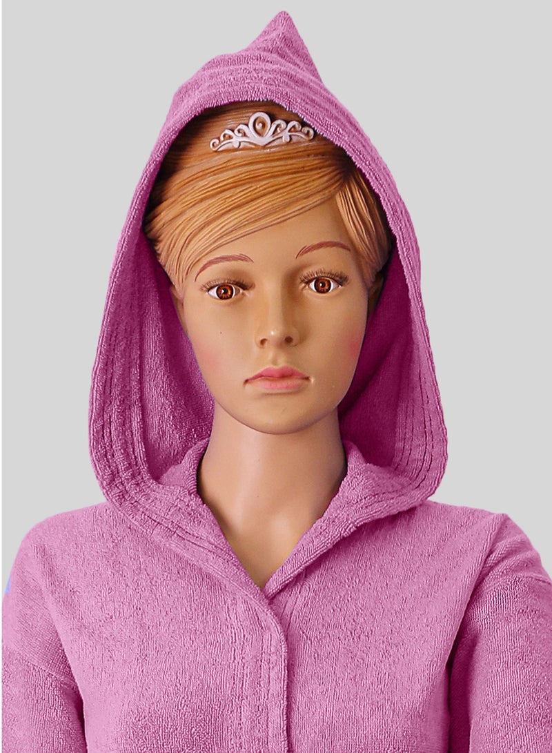 Banotex Egyptian cotton bathrobe for unisex with bow and slipper and waist belt in multiple sizes and colors - Image 2