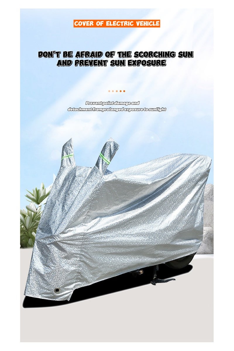 TNGames Thickened Bike Cover｜M Size Upgraded Version 300D Oxford Fabric Full Protection｜Waterproof/Dual Lock Anti-Theft｜Universal for Mountain Bikes, E-Bikes & Motorcycles - Image 2