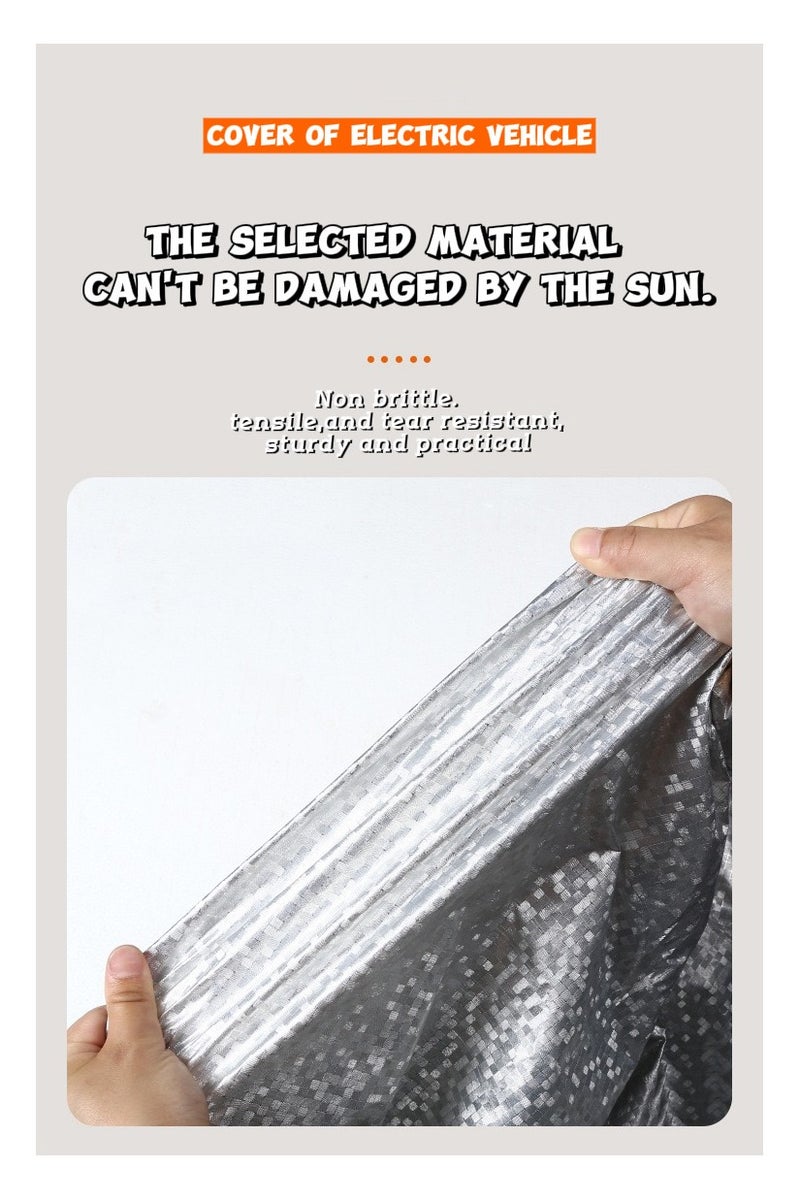 TNGames Thickened Bike Cover｜M Size Upgraded Version 300D Oxford Fabric Full Protection｜Waterproof/Dual Lock Anti-Theft｜Universal for Mountain Bikes, E-Bikes & Motorcycles - Image 5