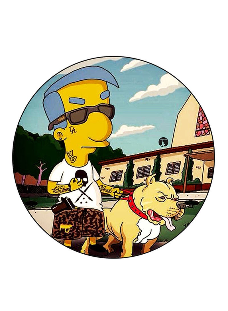 RKN Simpsons Printed Mouse Pad  Multicolour