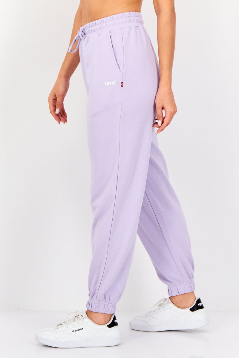 Levi's سروال جوجر عادي للنساء بشعار العلامة التجارية، لافندر - Image 4