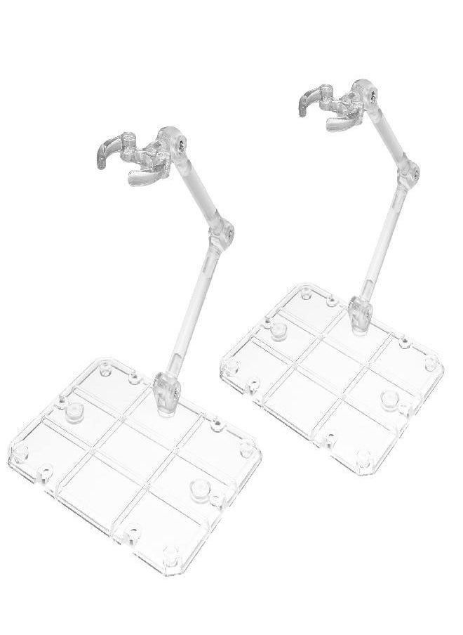 Tamashii Nations - TAMASHII NATIONS Stage Act. 4 for Humanoid Stand Support (Clear) (2 Stands) - Bandai Spirits Official SHFiguarts Stand - Image 1