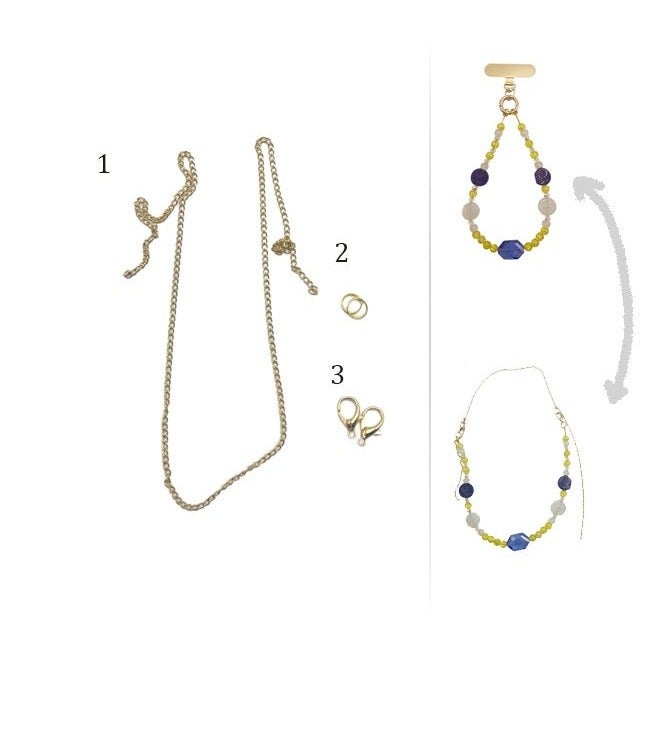 Handmade accessories that allow you to convert your phone strap into a necklace. - Image 1