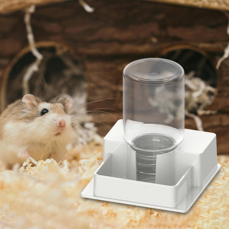 Automatic Reptile Water Dish Feeder Drinking Bottle For Terrarium Small Animals White - Image 3