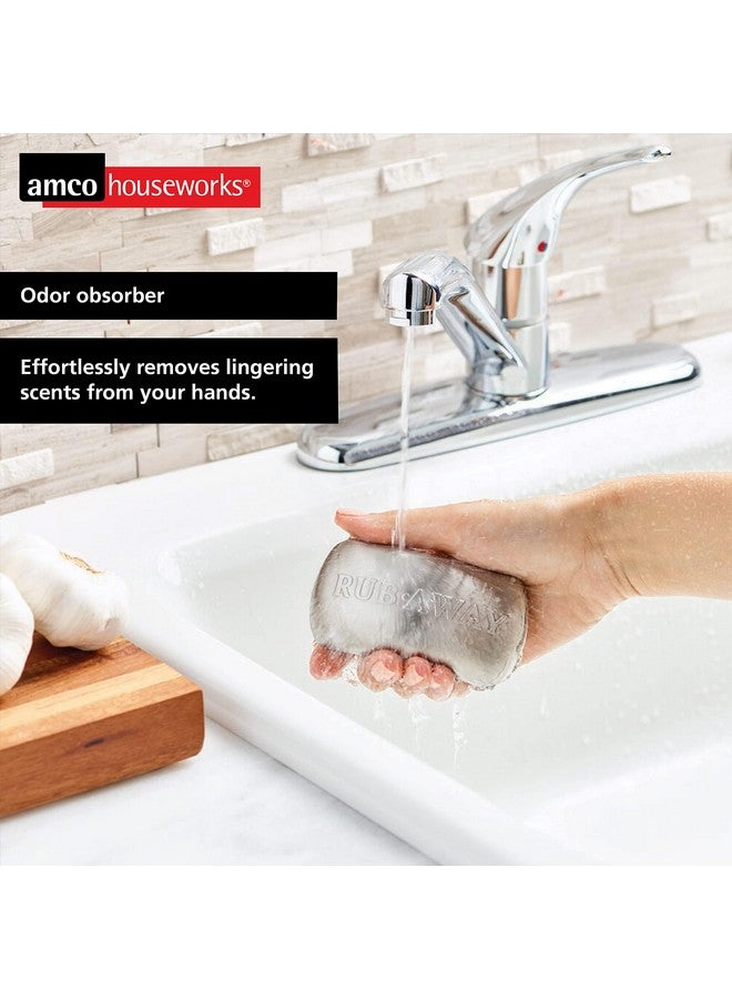 Amco Rub-a-Way Bar, Stainless Steel Odor Absorber (4" x 2.25") - Dishwasher Safe Kitchen & Outdoor Essential for Garlic, Onion, Fishing, Hiking Odors - Natural Odor Remover - Image 5