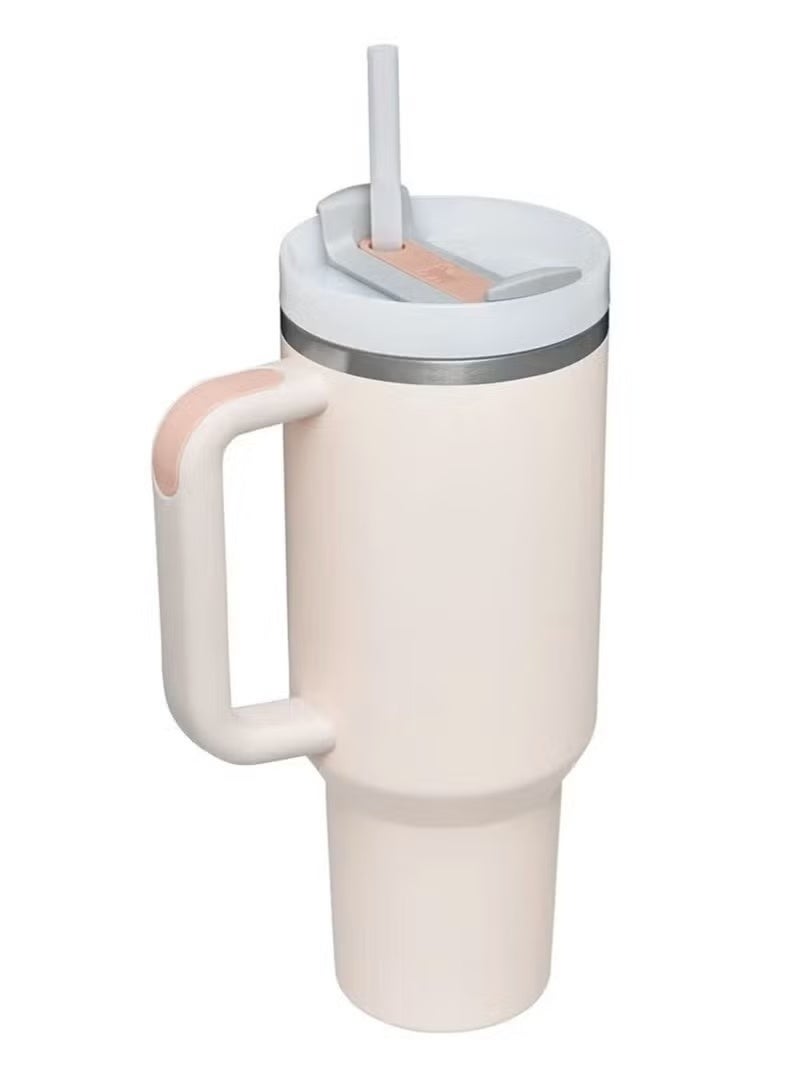 ستانلي Stanley Quencher H2.0 FlowState Tumbler 40oz – Rose Quartz - Image 2