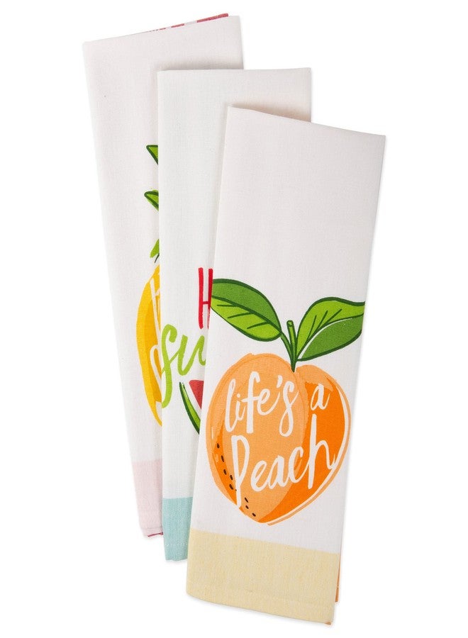 DII Watermelon Collection, Summer Fun, Dishtowel (Set of 3) Hello Summer - Image 3