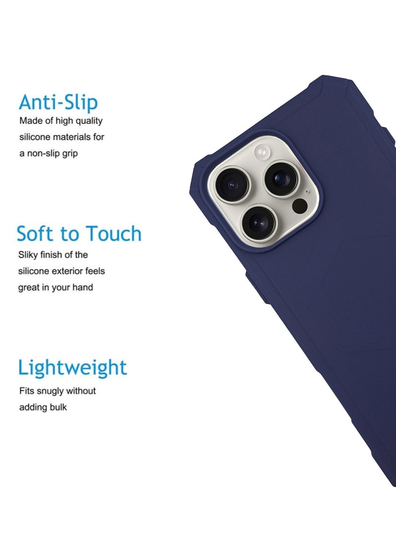 Apple iPhone 16 Pro Max Premium UAG Case | Premium Silicone  Case Cover Designed for Apple iPhone 16 Pro Max | Apple iPhone 16 Pro Max Case Camera and Drop Protection Thin Protective Back Cover Case for Apple iPhone 16 Pro Max - Blue