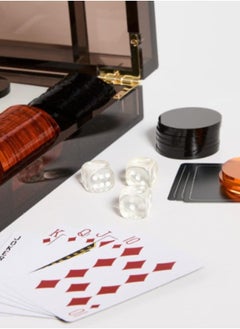 SUNNY LIFE Lucite Game Set | Luxury Acrylic Card Game | Modern Game Night Essential | Stylish Poker Set for Home & Travel | Games for Adults  - Image 1