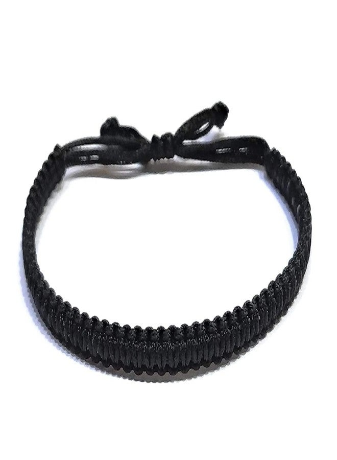 LIGAMENT Silk Dori Bracelet for avoid negative energy (unisex) (Black) - Image 1