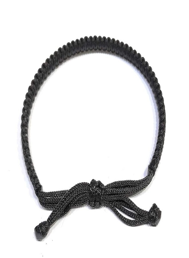 LIGAMENT Silk Dori Bracelet for avoid negative energy (unisex) (Black) - Image 2