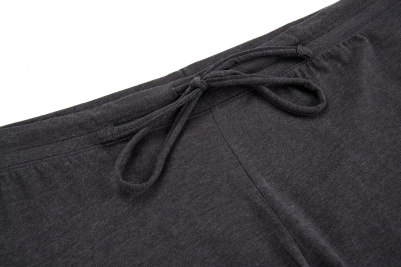 CYZ Women's Basic Stretch Cotton Knit Pajama Sleep Lounge Pants-Charcoal-M - Image 4