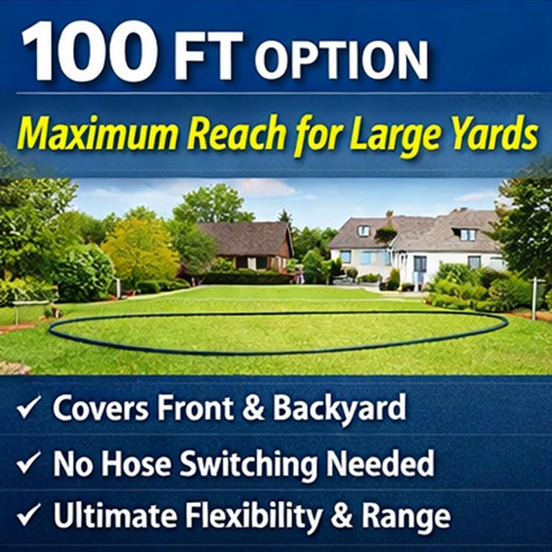 Fevone 100 ft Garden Hose Non Kinking, Flexible Water Hose, Heavy Duty Hybrid Polymer, 5/8 Inner Diameter Hose, 3/4 Brass Fittings - Image 2