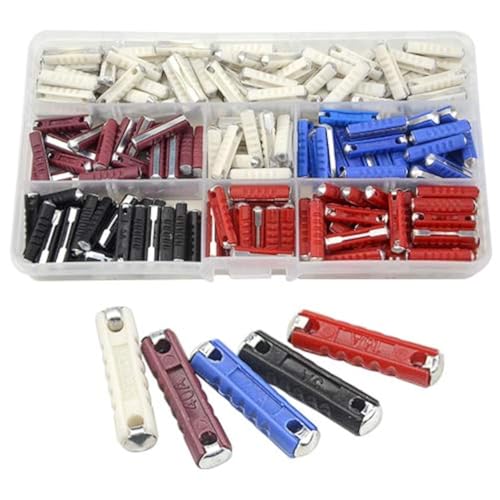 WMYCONGCONG 200 PCS Car Fuses European Automotive Fuse 5A 8A 16A 25A 40A for Classic Cars Old Style Not Ceramic - Image 1