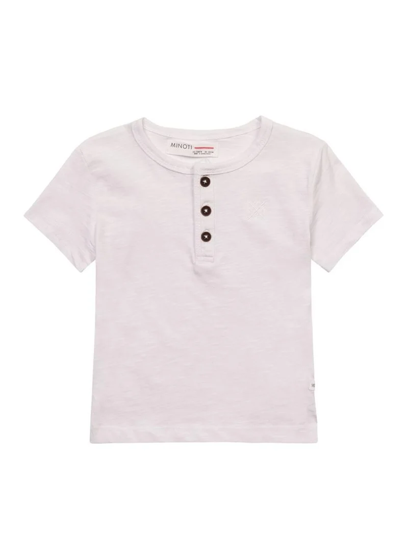 MINOTI Teen Boys  Classic T-Shirt With Buttons