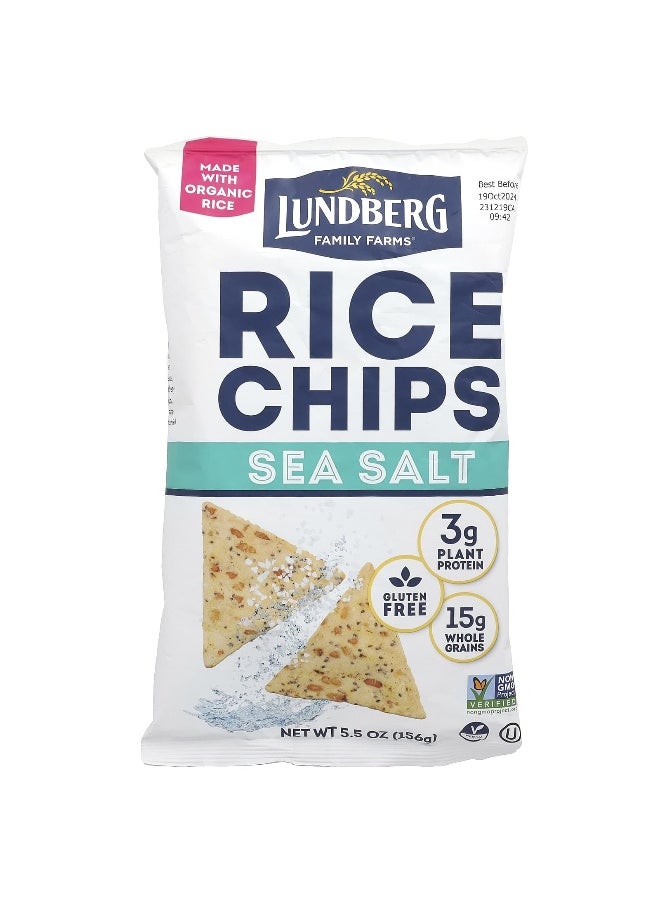 Lundberg Lundberg, Rice Chips, Sea Salt, 5.5 oz (156 g)  - Image 1