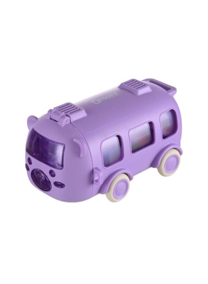 DESSINI زجاجة ماء للحافلة المدرسية سعة 500 مل، بنفسجي - Image 1