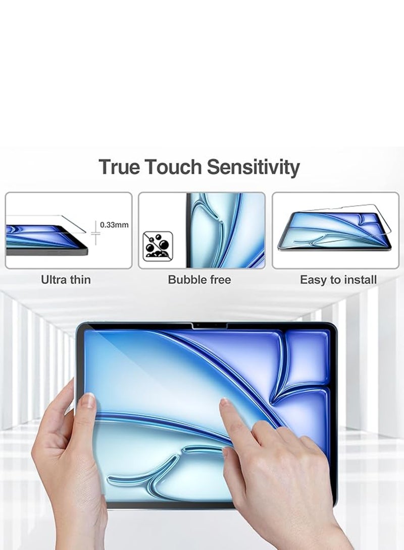 2 Pack Apple iPad Air 11 (2025) (M3)Tempered Glass Screen Protector HD Scratch Resistant Bubble-Free Easy Installation for Apple iPad Air 11 (2025) (M3)  - Image 3