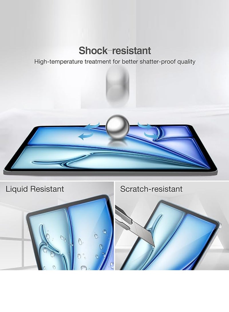 2 Pack Apple iPad Air 11 (2025) (M3)Tempered Glass Screen Protector HD Scratch Resistant Bubble-Free Easy Installation for Apple iPad Air 11 (2025) (M3)  - Image 4