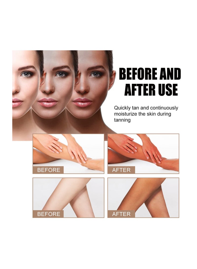 Excefore 2 Pack Self Tan Face Mist, Natural Bronzer Fake Tan Spray, Natural Sunkissed Glow Face Tan, Suitable for Body & Face Self Tan(100ml Per Bottle) - Image 5