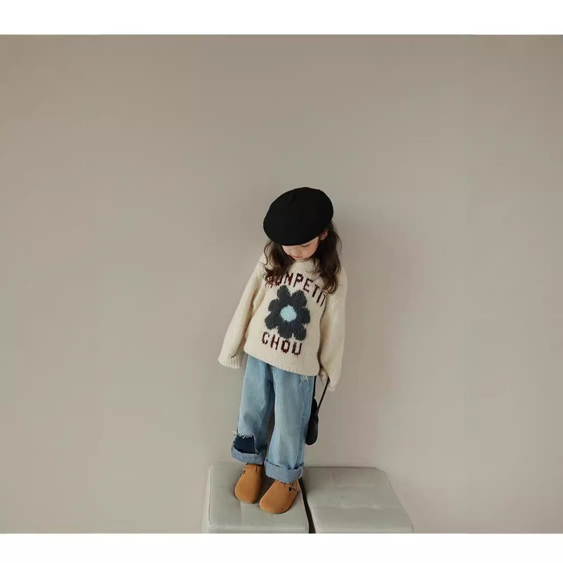 Girls' Sweaters Kidsren'S Knitted Cotton Bottoming Sweaters Baby Kidsren'S Clothing Tops - Image 5