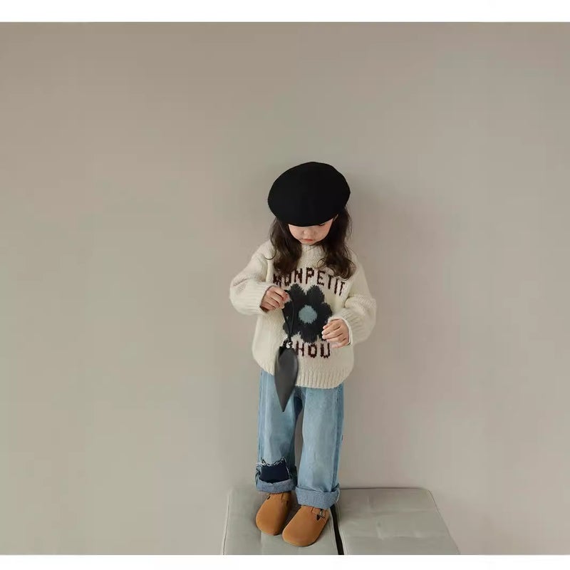 Girls' Sweaters Kidsren'S Knitted Cotton Bottoming Sweaters Baby Kidsren'S Clothing Tops - Image 4