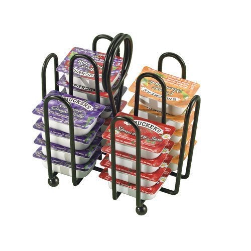 Tablecraft 597CBK Steel Jelly Packet Rack Black Coated Finish 2Inch by 112Inch Model 597CBK Home Kitchen