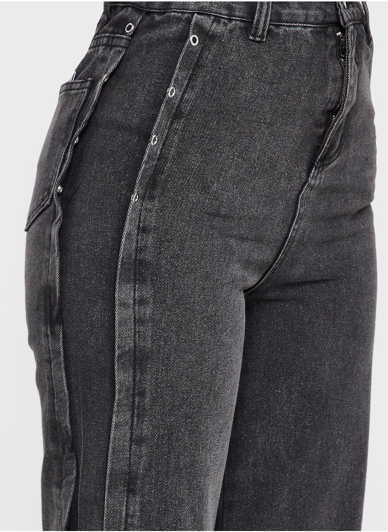 Ginger - High Waist Cropped Jeans - Image 1
