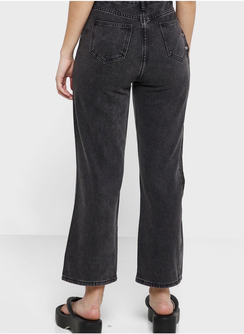 Ginger - High Waist Cropped Jeans - Image 1