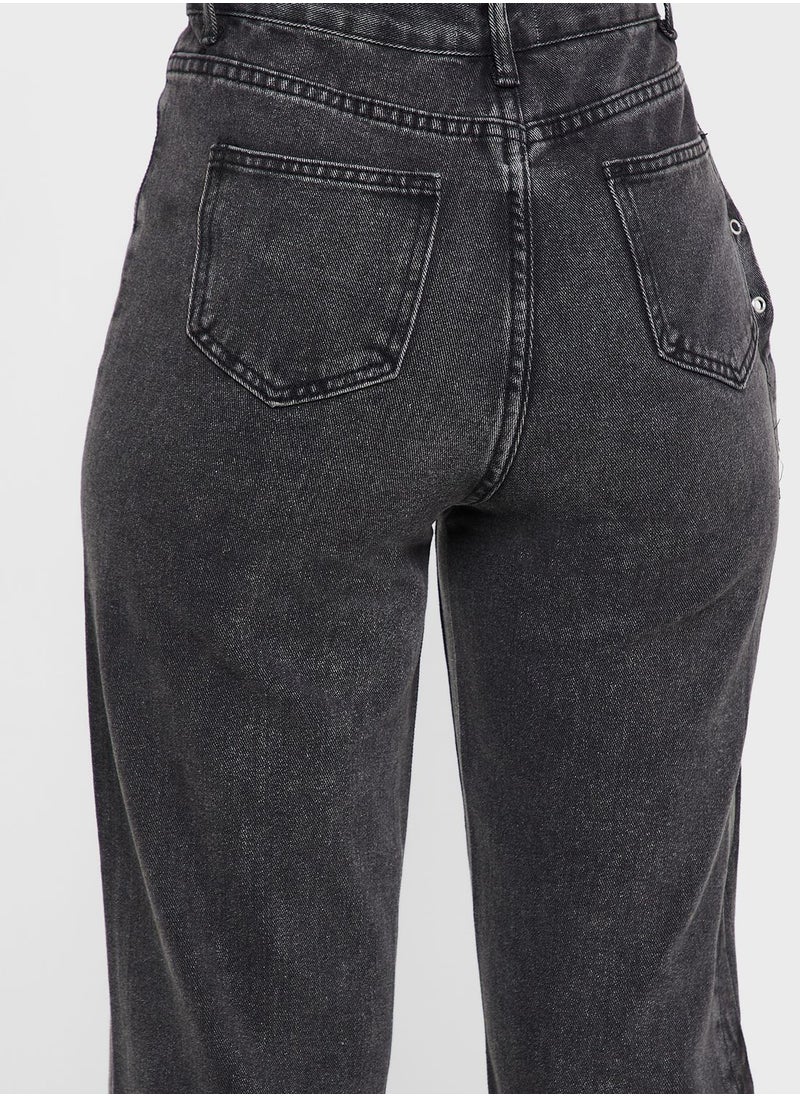 Ginger - High Waist Cropped Jeans - Image 1