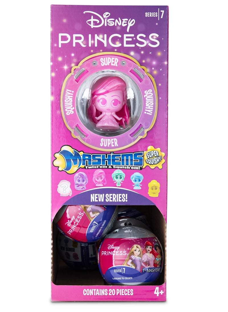 MASHEMS Mash’ems Disney Princess Surprise Squishy Toy – Series 7 Capsule Ball (1 Piece Only) with Random Character | Collectible Disney Squishy Dolls for Kids 4+ - Image 5