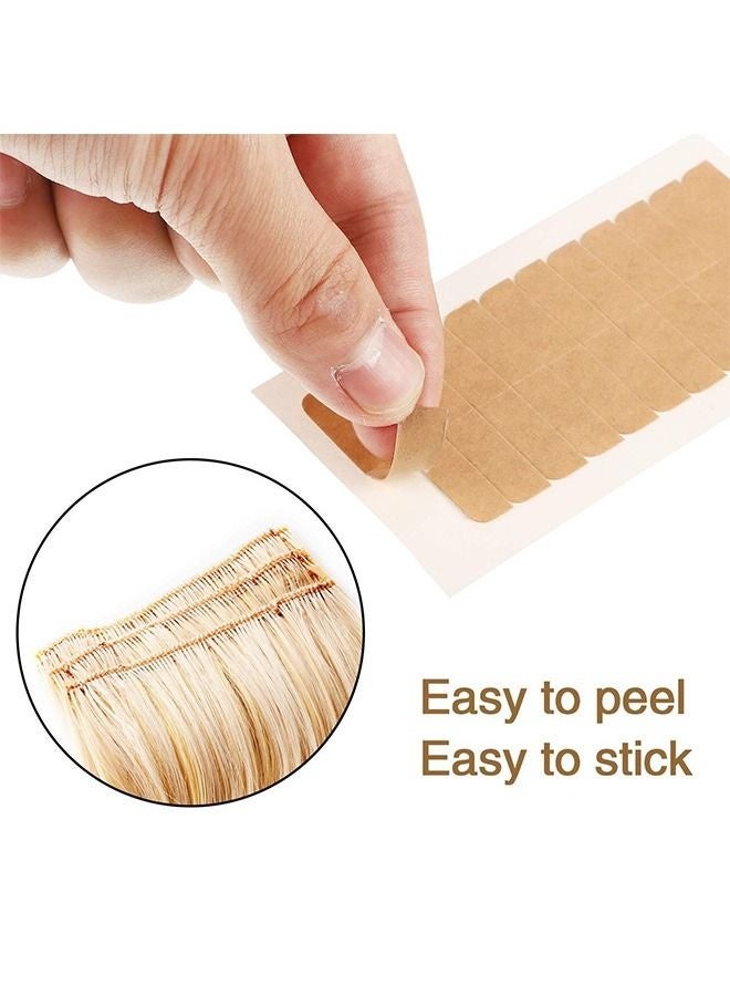 5 Sheets Lace Front Wig Tape Strips, Double Sided Waterproof Strong Adhesive Hair System Replacement Sticker, for Toupee Hairpiece and Hair Extension (Complexion) - Image 2