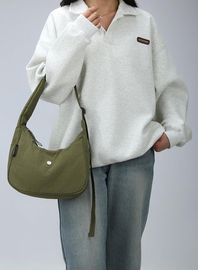 EMGILL Nylon Crossbody Bag for Women Waterproof Dumpling Purse Casual Shoulder Bag Trendy Hobo Handbag 2026 Lightweight Tote - Image 2