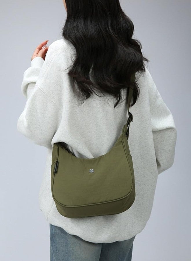 EMGILL Nylon Crossbody Bag for Women Waterproof Dumpling Purse Casual Shoulder Bag Trendy Hobo Handbag 2026 Lightweight Tote - Image 4