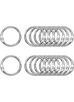 Generic Loose Leaf Binder Rings 50pcs Metal Book Rings Silver Loose Leaf Rings  - Image 1