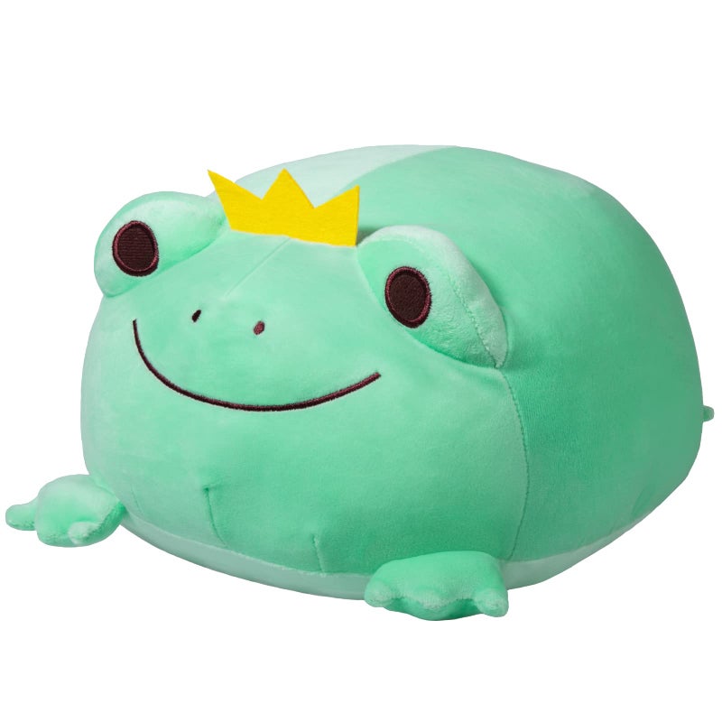 CAZOYEE Cuddly Frog Plush Pillow for Kids Adults Chubby Frog Stuffed Animal for Hugging Gifts for Girls Boys Cozy Bedroom Decor Soft Toy - Image 2