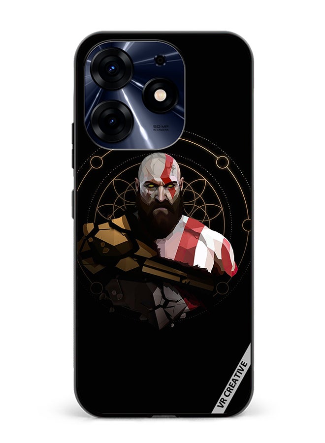 VR CREATIVE Protective Case Cover For Tecno Spark 10 Pro God Of War, Kratos Design Multicolour - Image 1