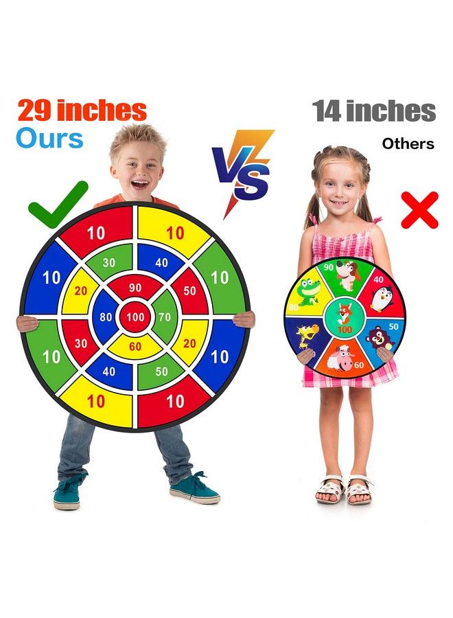 Bootaa 2 Pack 29" Large Dart Board Game Set With 20 Sticky Balls Indoor/Sport Outdoor Fun Party Play Games Boys Girls Toys Birthday Toy Gifts For 3 4 5 6 7 8 9 10 11 12 Year Old Boys Girls Kids - Image 3