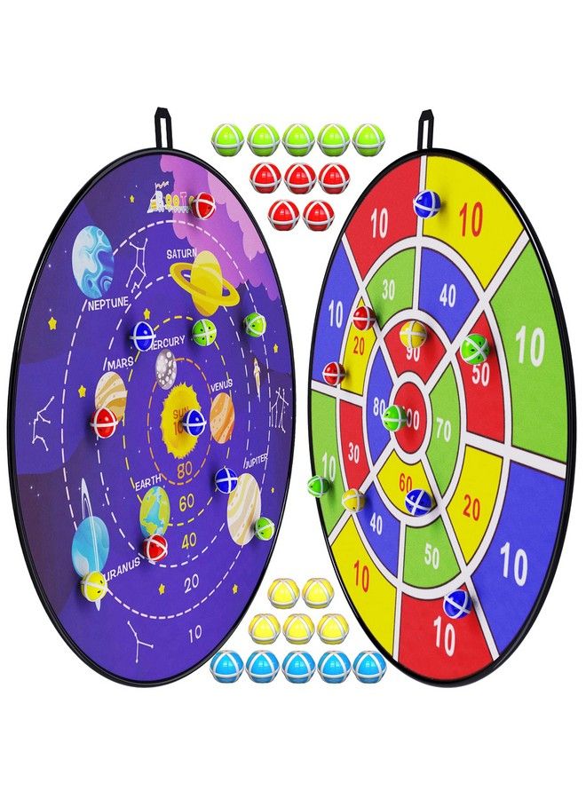 Bootaa 2 Pack 29" Large Dart Board Game Set With 20 Sticky Balls Indoor/Sport Outdoor Fun Party Play Games Boys Girls Toys Birthday Toy Gifts For 3 4 5 6 7 8 9 10 11 12 Year Old Boys Girls Kids - Image 2