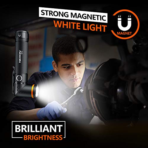 NICRON Flashlight, N72 800 Lumens Tactical Flashlight, 90 Degree Flashlight IPX4 Waterproof Led Flashlight 4 Modes- Best High Lumens are for Camping, Outdoor,Maintain (18650/AAA Not Included) - Image 4
