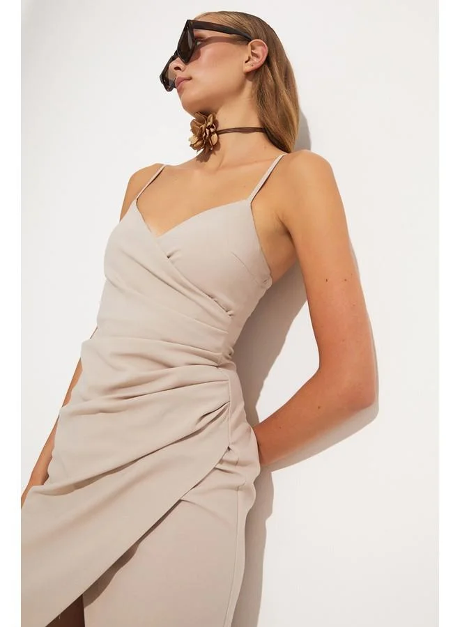 JUNE Ruched Tulip Dress