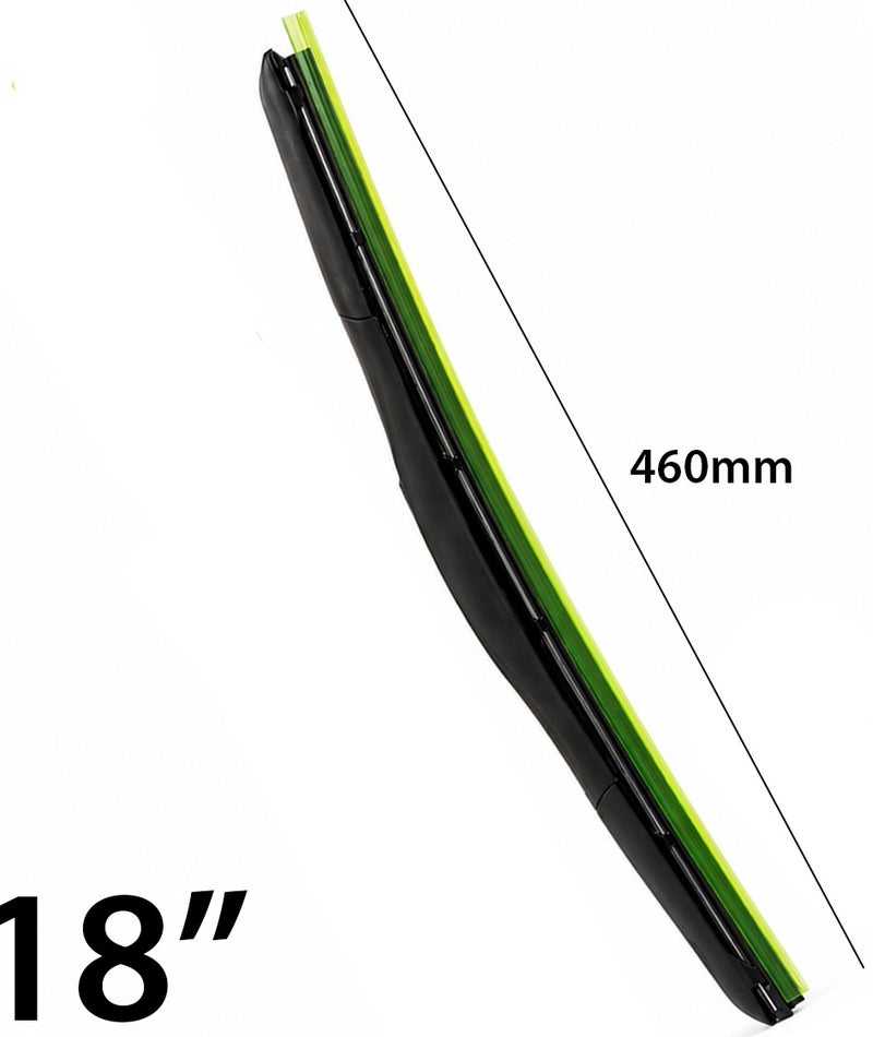 HANSA 18 Inch (460mm) All Weather Hybrid Windshield Wiper Blade, Silicone Coated Windshield Wiper, Universal Car Wiper Blade, Streak Free Quiet Wiping, Durable Rubber Wiper for Rain, Snow, Dust, Fog, Easy Install Replacement Wiper Blade for Cars, SUVs and Light Vehicles  Erpc WP 10228 . - Image 2