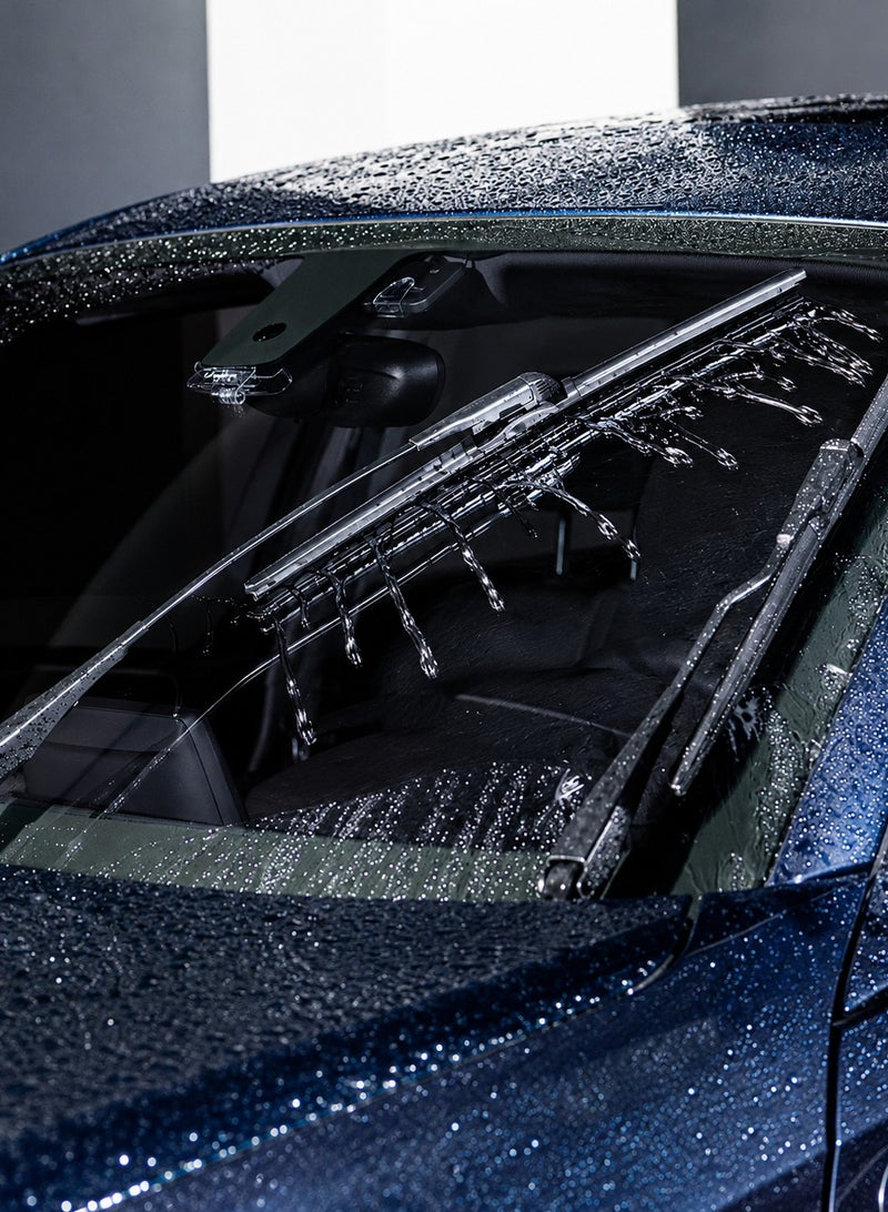 HANSA 18 Inch (460mm) All Weather Hybrid Windshield Wiper Blade, Silicone Coated Windshield Wiper, Universal Car Wiper Blade, Streak Free Quiet Wiping, Durable Rubber Wiper for Rain, Snow, Dust, Fog, Easy Install Replacement Wiper Blade for Cars, SUVs and Light Vehicles  Erpc WP 10228 . - Image 3