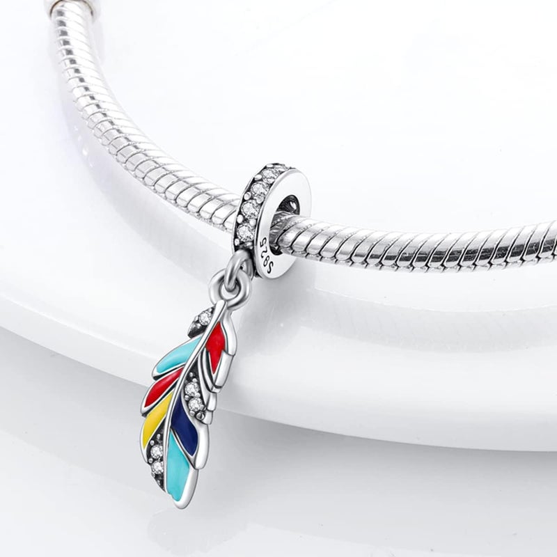 MULA 925 Sterling Silver Charms for Bracelets and Necklaces Airplane Passport Dangle Pendants Beads Butterfly Dragonfly Charms Jewelry Charm for Women - Image 2