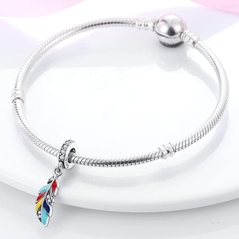 MULA 925 Sterling Silver Charms for Bracelets and Necklaces Airplane Passport Dangle Pendants Beads Butterfly Dragonfly Charms Jewelry Charm for Women - Image 1